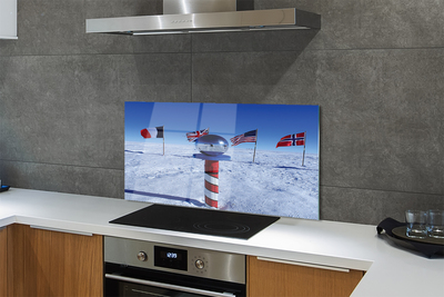 Painel de vidro bandeira brasileira