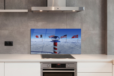 Painel de vidro bandeira brasileira