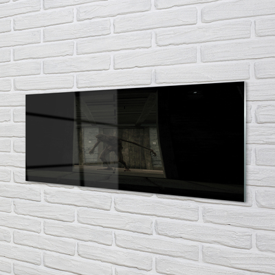 Painel de vidro Edifício zumbi escuro