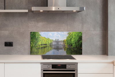 Painel de vidro Floresta do lago do Palácio de Varsóvia