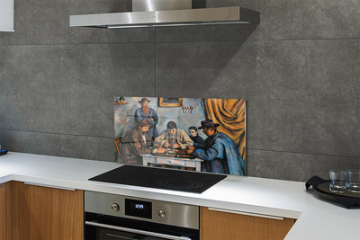 Painel de vidro A arte de jogar cartas