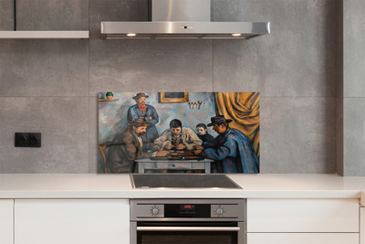 Painel de vidro A arte de jogar cartas