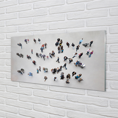 Painel de vidro Pessoas vistas de um pássaro