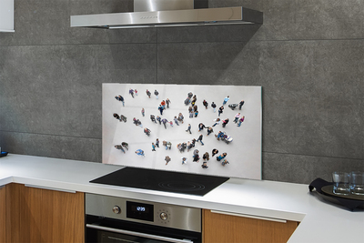 Painel de vidro Pessoas vistas de um pássaro