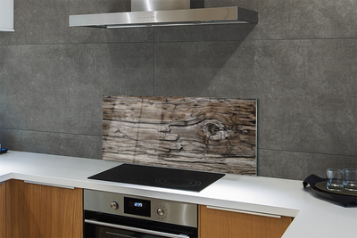 Painel de vidro Nós e anéis de madeira