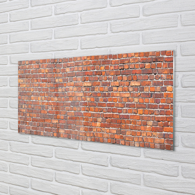 Painel de vidro Parede de tijolos vintage