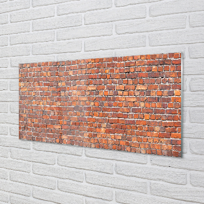 Painel de vidro Parede de tijolos vintage