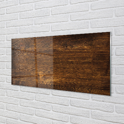 Painel de vidro Grãos e nós da madeira