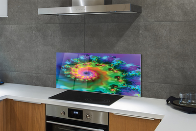 Painel de vidro Padrões fractais geométricos