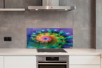 Painel de vidro Padrões fractais geométricos