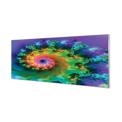 Painel de vidro Padrões fractais geométricos