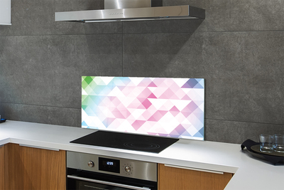 Painel de vidro Padrão de diamante colorido