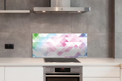 Painel de vidro Padrão de diamante colorido