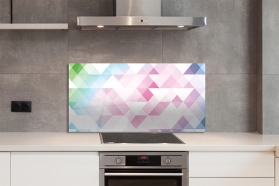 Painel de vidro Padrão de diamante colorido