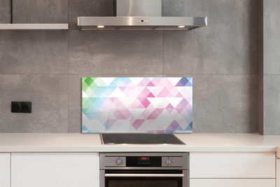 Painel de vidro Padrão de diamante colorido