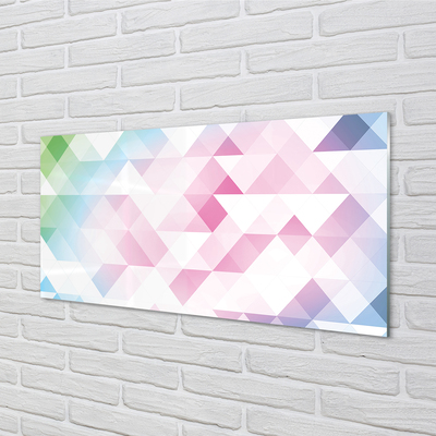 Painel de vidro Padrão de diamante colorido