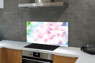 Painel de vidro Padrão de diamante colorido