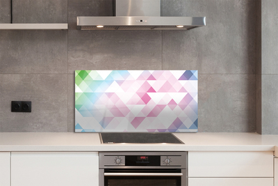 Painel de vidro Padrão de diamante colorido