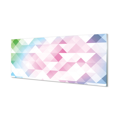 Painel de vidro Padrão de diamante colorido