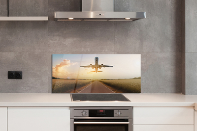 Painel de vidro Avião oeste da cidade