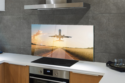 Painel de vidro Avião oeste da cidade