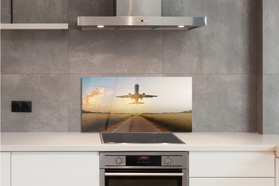 Painel de vidro Avião oeste da cidade