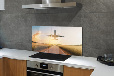 Painel de vidro Avião oeste da cidade