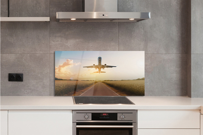 Painel de vidro Avião oeste da cidade