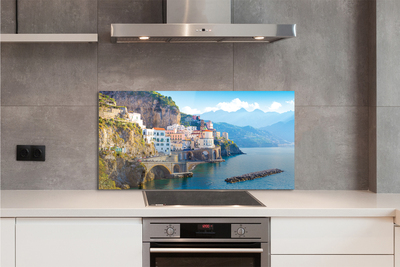 Painel de vidro Edifícios da Costa do Mar da Itália