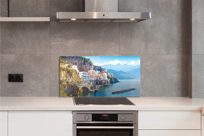 Painel de vidro Edifícios da Costa do Mar da Itália