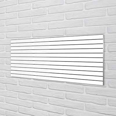 Painel de vidro Linhas pretas