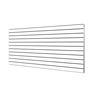 Painel de vidro Linhas pretas