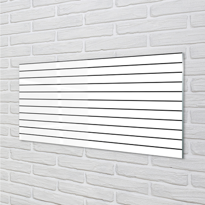 Painel de vidro Linhas pretas