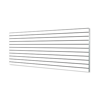 Painel de vidro Linhas pretas