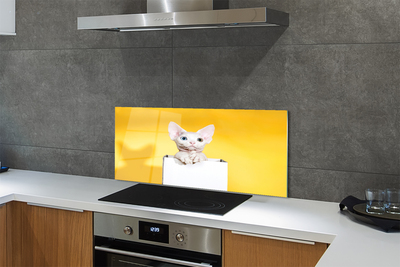 Painel de vidro Gato sentado