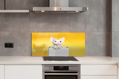 Painel de vidro Gato sentado