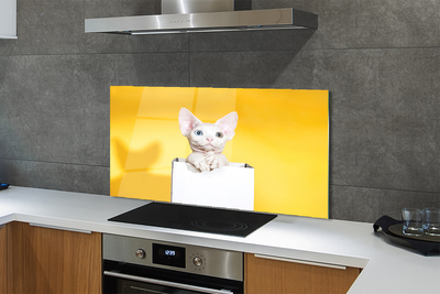 Painel de vidro Gato sentado