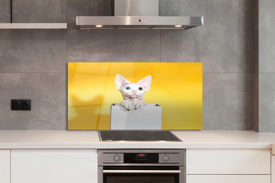 Painel de vidro Gato sentado