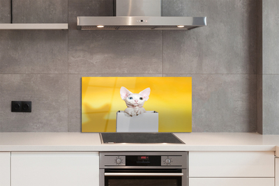 Painel de vidro Gato sentado