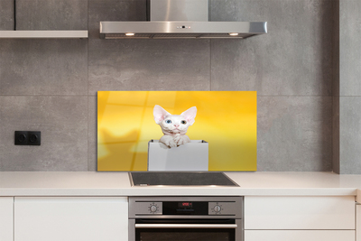 Painel de vidro Gato sentado