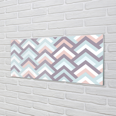 Painel de vidro Listras em espinha de peixe