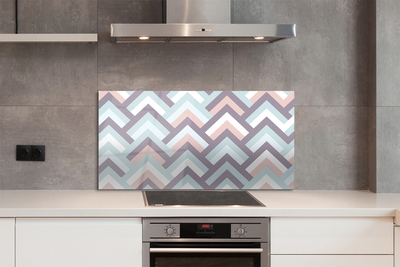 Painel de vidro Listras em espinha de peixe