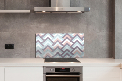 Painel de vidro Listras em espinha de peixe