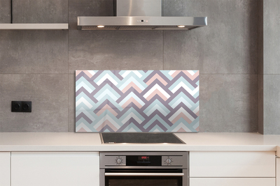 Painel de vidro Listras em espinha de peixe