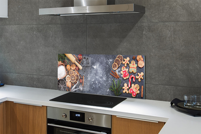 Painel de vidro Farinha de gengibre de Natal