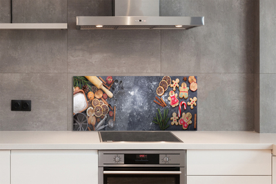 Painel de vidro Farinha de gengibre de Natal