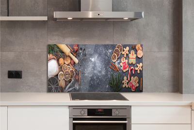 Painel de vidro Farinha de gengibre de Natal