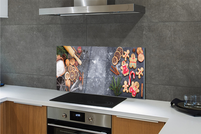 Painel de vidro Farinha de gengibre de Natal