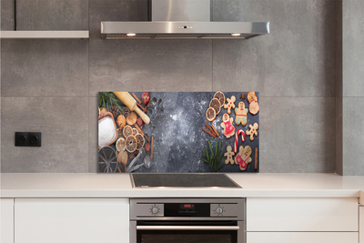 Painel de vidro Farinha de gengibre de Natal