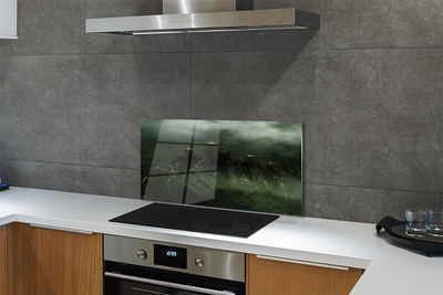 Painel de vidro Nuvens zumbis